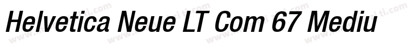 Helvetica Neue LT Com 67 Medium Con字体转换